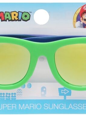 Nintendo Super Mario Kids Sunglasses - Bright Green Frame Lenses Nwt Classicas
